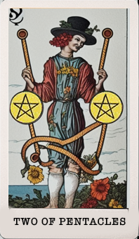 TWO OF PENTACLES