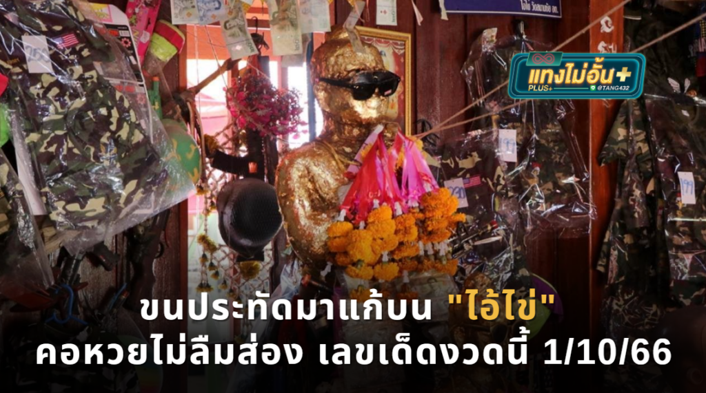 สาวดวงเฮง ขนประทัดมาแก้บน "ไอ้ไข่" คอหวยไม่ลืมส่อง เลขเด็ดงวดนี้ 1/10/66